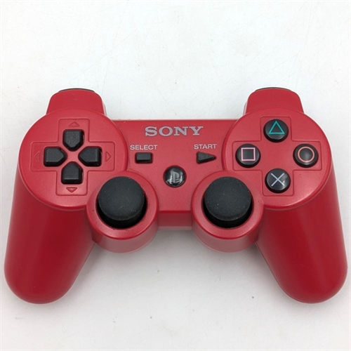 Original Dualshock 3 Sixaxis Controller - Deep Red - PS3 Tilbehør (B Grade) (Genbrug)